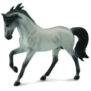 Collecta Figurine - Cheval Etalon Andalou Gris - Pure Race Espagnol - Dressage Spectacle - 16cm pas cher