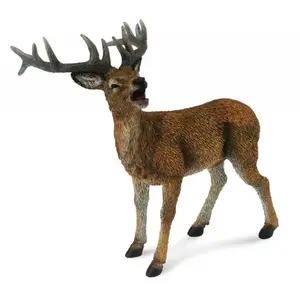 Figurine Chevreuil Rouge - FIGURINES COLLECTA - Peinte à la main - 10 x 6.5 x 10.5 cm pas cher