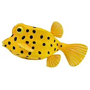Figurines Collecta Figurine poisson coffre jaune (Ostracion Cubicus) aille Unique Coloris Unique pas cher