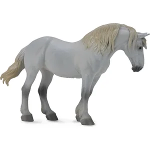 Figurine Cheval : Percheron Mare grey Figurines Collecta pas cher