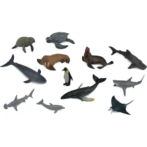 Non communiqué Figurines Animaux Marins : Set De 12 Mini Figurines Animaux Marins pas cher