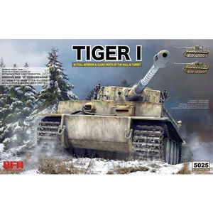 Rye Field Model Maquette Char Tiger I Early Production W Full Interior pas cher