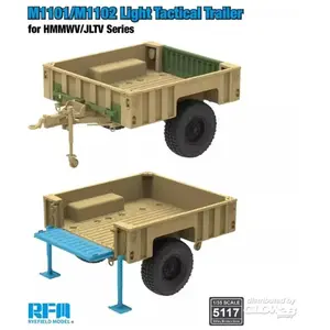 Rye Field Model Modelbouwpakket Militaire voertuigen - 5117 M1101/M1102 Lichte Tactische Aanhanger voor HMMWV/JLTV-serie Plastic - 1:35 - Modelbouw