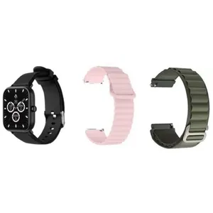 Montre Connectée - ABIX - Fit Ozone Noir - Compatibilité Android - DAS faible - 2 bracelets pas cher
