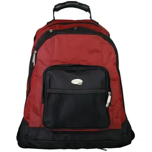 Addison 311015 laptoptas 39,6 cm (15.6") Rugzak Zwart, Bordeaux rood pas cher