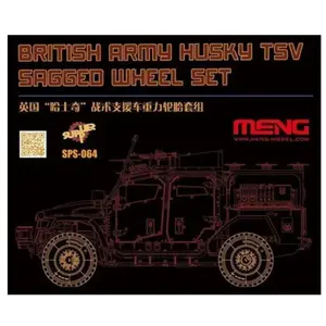 Meng-Model British Army Husky TSV Sagged Wheel Set (Résine) pas cher