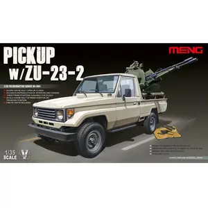 Comparateur de prix : 1:35 MENG VS004 Pickup Car w/ZU-23-2 Plastic Modelbouwpakket