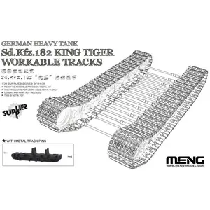 German Heavy Tank Sd.kfz.182 King Tiger Workable Tracks- 1:35e - Meng-... pas cher