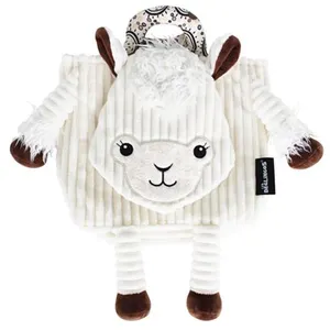 Globe Trotoys Sac à dos enfant LES DEGLINGOS Muchachos Le Lama - Blanc et noir - Dos pas cher