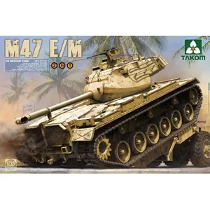 1:35 Takom 2072 US Medium Tank M47 Patton E/M - 2in1 Plastic Modelbouwpakket pas cher