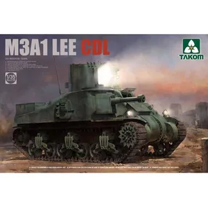 M3a1 Lee Cdl Us Medium Tankcanal Defence Light, Armoured Searchlight - Takom Tak02115-Takom pas cher