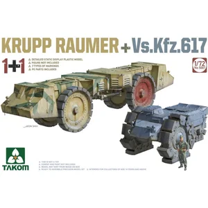1:72 Takom 5007 Krupp Räumer + Vs.Kfz. 617 Plastic Modelbouwpakket pas cher