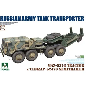 Maz-537g Tractor W/chmzap-5247g Semitrrailer- 1:72e - Takom pas cher