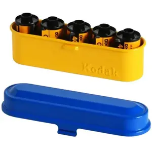 KODAK Film Steel Case Geel met rood deksel pas cher
