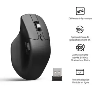 Keychron Souris M6 8k Noir, Souris + clavier : accessoires, Noir pas cher