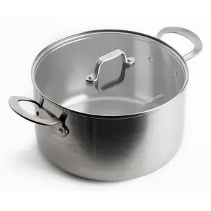 Mauviel 1830 - Kookpot - 24 cm - Roestvrij staal - alle warmtebronnen pas cher