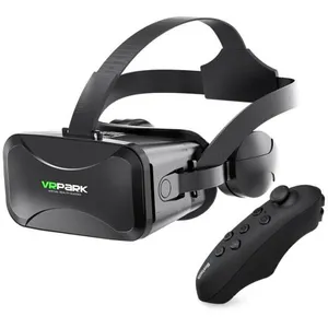 SODIAL VRPARK VR RéAlité Virtuelle Glasse avec ContrôLeur 3D Casque VR pour IPhone Android Smartphone 4,5-6,7 Pouces pas cher