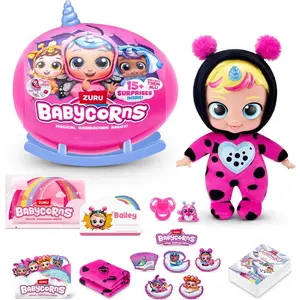 Poupée Babycorns - ZURU - Serie 1 - Accessoires inclus - Couleur Rose - A partir de 3 ans pas cher