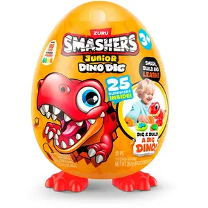 Jouet - ZURU - Oeuf Géant Smashers Junior Dino - 25 surprises - Effets sonores - 32 cm pas cher