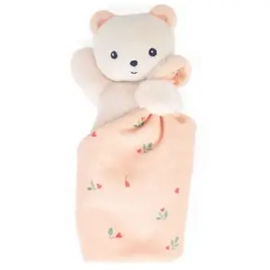KALOO Carre Douceur Doudou Ours Feuilles d'amour 17CM pas cher