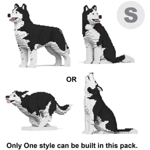 Jekca Blocs de construction - JEKCA - Chien Husky (4 en 1) - 3240 pièc...