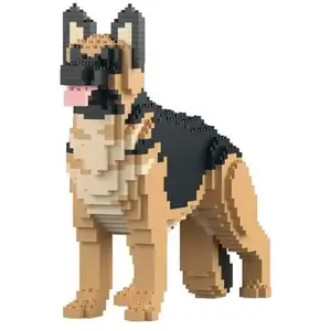 JEKCA Kit Chien Berger Allemand noir et feu - 1370 pièces (14+) pas cher