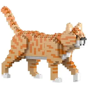 Blocs de construction - JEKCA - Mini Chat - Tigré roux - 740 pièces - ... pas cher