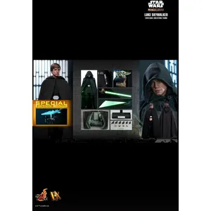 Figurine Hot Toys DX22D - Star Wars : The Mandalorian - Luke Skywalker... pas cher