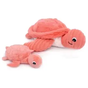 Peluche Sauvenou maman et bébé Les Ptipotos Corail (29 cm) pas cher