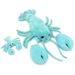 Peluche Homard maman et bébé Les Ptipotos Aqua (48 cm) pas cher