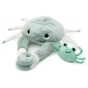 Les Déglingos Peluche Cassecou le crabe et son bébé menthe (39 cm) pas cher