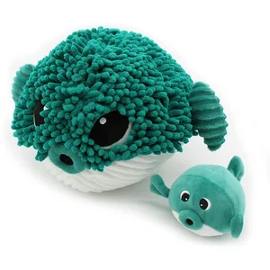 LES DÉGLINGOS - Gobetou Le Poisson Globe Maman et Son bébé - Vert - Le...