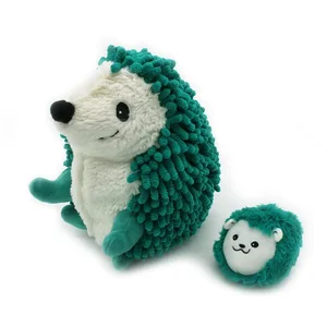 Peluche Hérisson Et Son Bébé Vert Piktou Les Ptipotos - Les Déglingos pas cher