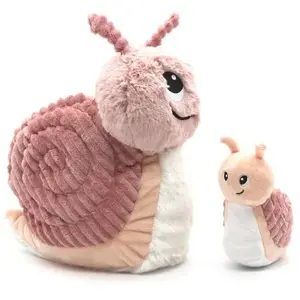 Peluche Speedou l'escargot maman et bébé rose (25 cm)