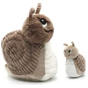 Peluche Speedou l'escargot maman et bébé brun (25 cm) pas cher