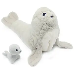 Peluche Ploufou maman et bébé Les Ptipotos (35 cm) pas cher