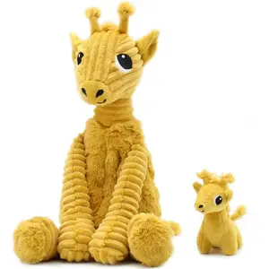 Peluche girafe maman et son bébé