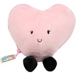 Peluche Les Flipetz I love you Coeur-Fleur Rose pas cher