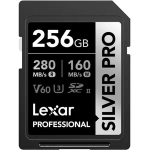 Lexar Silver Pro Carte SD 256Go, Carte Memoire SDXC UHS-II, V60, U3, C... pas cher