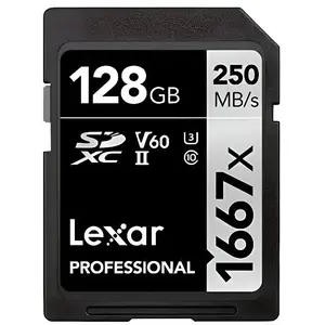 Carte mémoire Lexar Professional 1667x 128 Go SDXC UHS-II pas cher