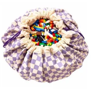 Play&Go Sac à jouet 2 en 1 Original Print Vichy Purple pas cher