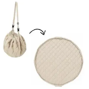 Play&Go Tapis de jeu nomade 2 en 1 Organic Stripes Blue pas cher