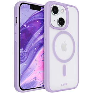 Coque LAUT iPhone 14 MagSafe transparent/Violet pas cher