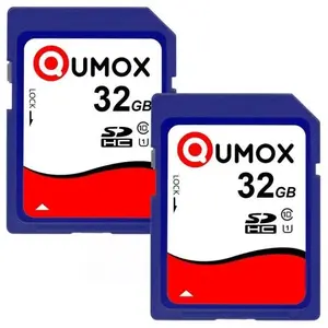 2PCS Carte mémoire SD SDHC 32 Go Class 10 UHS-I QUMOX SD HC pas cher