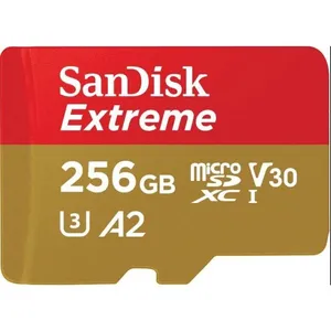 Carte micro SDXC Extreme SanDisk 256 Go pour le mobile gaming A2 160 MB/s 90MB/s UHS-I, U3, V30 pas cher