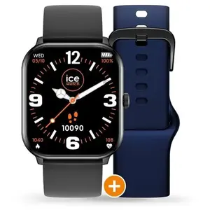 Ice Watch Ice Smart One Noir / Bleu + Bracelet Noir pas cher