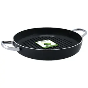 GreenPan Essentials grillpan Ø28cm - zwart - Inductie - PFAS-vrij pas cher