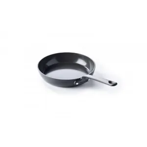 GreenPan Craft Poêle à frire de 20 cm en céramique anodisée dure antiadhésive, sans PFAS, pour l'induction, pour le lave-vaisselle, pour le four, noir