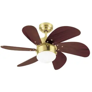 Westinghouse Ventilateur de plafond Turbo Swirl Laiton 76 cm pas cher