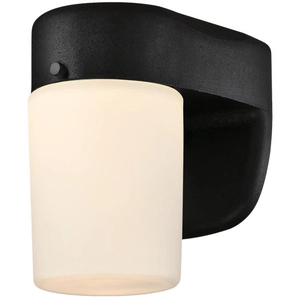 Westinghouse Lighting 61067 Luminaire mural d'extérieur à LED à intensité variable à une lampe, finition en noir avec verre opale dépoliVendu paramazon